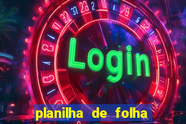 planilha de folha de pagamento